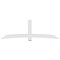 Ekena Millwork Bellingham Architectural Grade PVC Gable Bracket, 108"W x 36"H x 6"D x 6"F, 8/12 Pitch GBP108X36X0606BEL00 - alternate 3